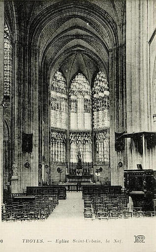 TROYES. - Eglise Saint-Urbain, la Nef_0