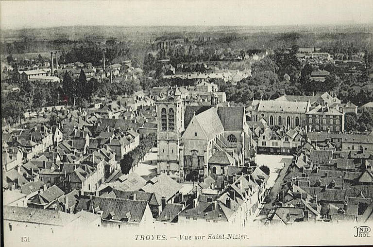 151 TROYES. - Vue sur Saint-Nizier_0