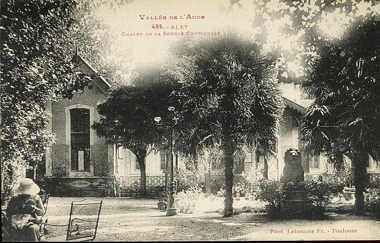VALLEE DE L'AUDE / 495. - ALET / CHALET DE LA SOURCE COMMUNALE (caractères rouges)_0