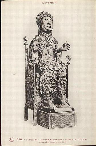 L'AVEYRON / STATUE STE FOY, TRESOR DE CONQUES (EVALUEE CINQ MILLIONS)_0