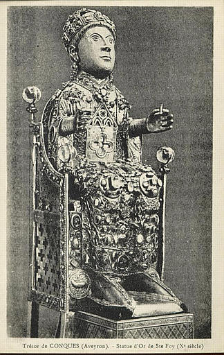 TRESOR DE CONQUES (AVEYRON) - STATUE D'OR DE STE FOY (XE SIECLE)_0