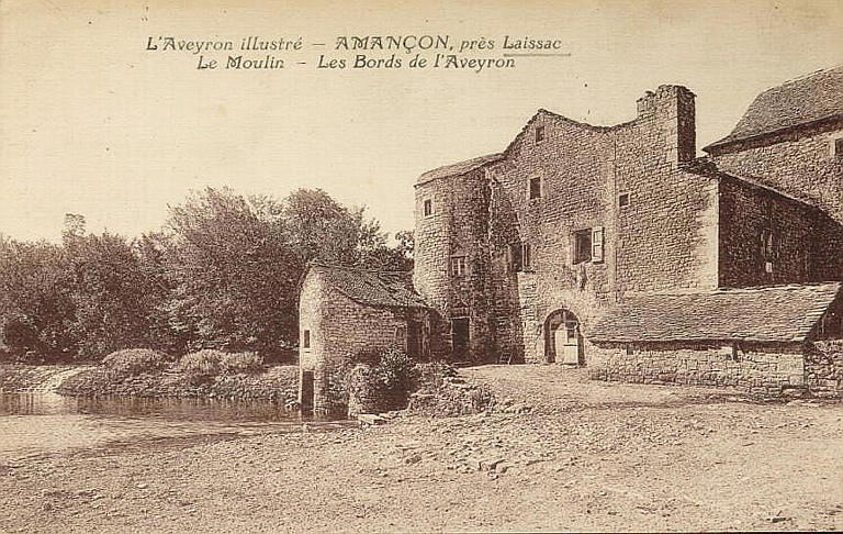 L'AVEYRON ILLUSTRE - AMANCON PRES LAISSAC / LE MOULIN - LES BORDS DE L'AVEYRON_0