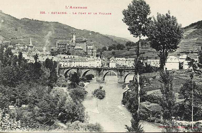 L'AVEYRON - 196 - ESTAING - LE PONT ET LE VILLAGE_0