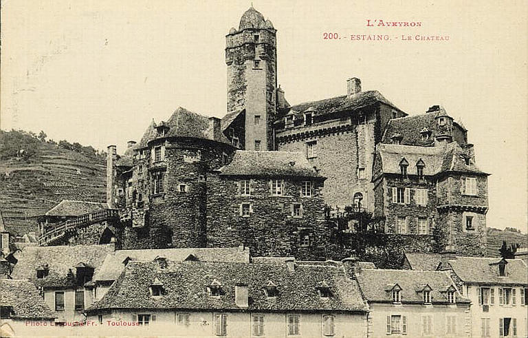 L'AVEYRON / 200. - ESTAING. - LE CHATEAU (caractères rouges)_0