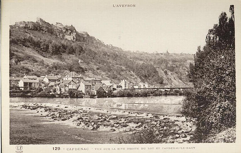 L'AVEYRON (en haut) / 129. - CAPDENAC - VUE SUR LA RIVE DROITE DU LOT ET CAPDENAC-LE-HAUT_0