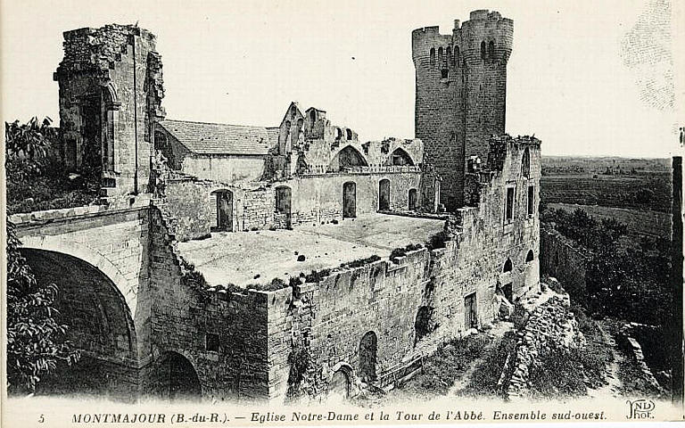 5 MONTMAJOUR - EGLISE NOTRE-DAME ET LA TOUR DE L'ABBE (SUD-OUEST)_0