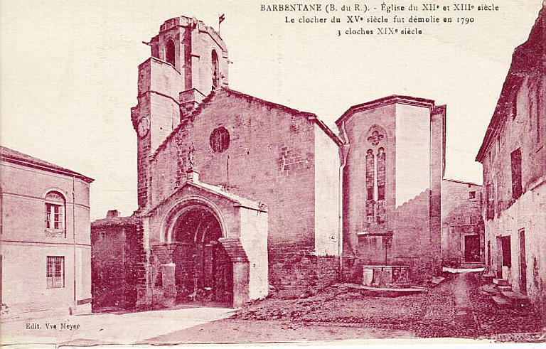BARBENTANE - EGLISE XIIe, XIIIe, CLOCHER XVe, 3 CLOCHES XIXe SIECLE_0