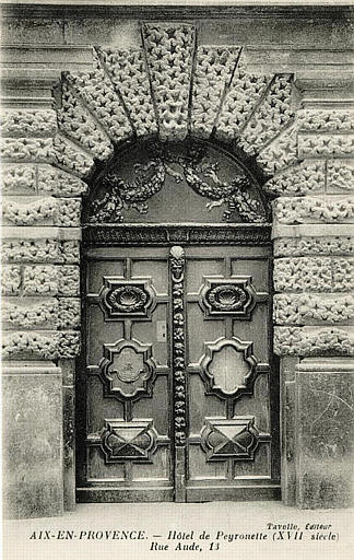 AIX-EN-PROVENCE - HOTEL DE PEYRONETTE (XVIIe SIECLE) RUE AUDE, 13_0