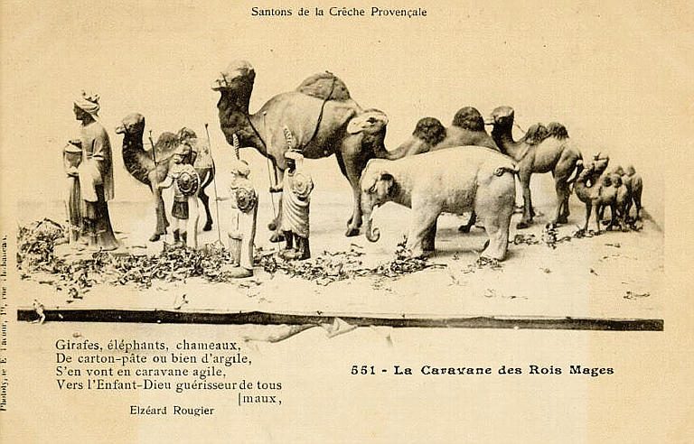 Santons de la Crêche Provençale / 551 - La Caravane des Rois Mages_0