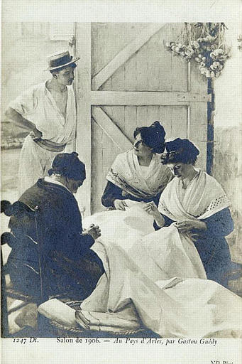 1247 ARLES - SALON DE 1906 - AU PAYS D'ARLES PAR G. GUEDY_0