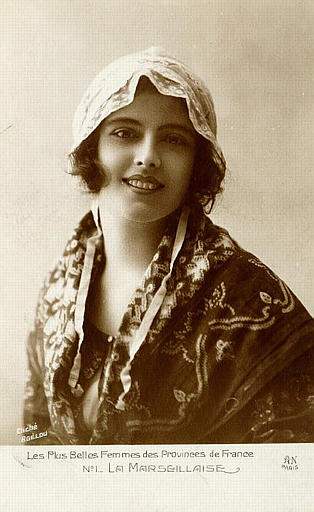 LES PLUS BELLES FEMMES DES PROVINCES DE FRANCE - N°1 LA MARSEILLAISE_0
