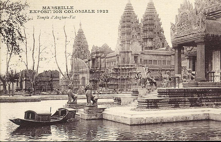 MARSEILLE - EXPOSITION COLONIALE 1922 - TEMPLE D'ANGKOR-VAT_0