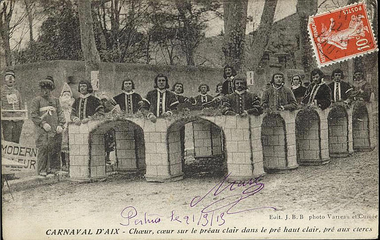 CARNAVAL D'AIX - CHOEUR, COUR SUR LE PREAU CLAIR DANS LE PRE HAUT CLAIR, PRE AUX CLERCS_0