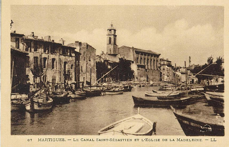 67 MARTIGUES - LE CANAL SAINT-SEBASTIEN ET L'EGLISE DE LA MADELEINE_0