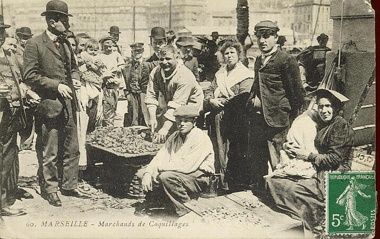 60 MARSEILLE - MARCHANDS DE COQUILLAGE_0