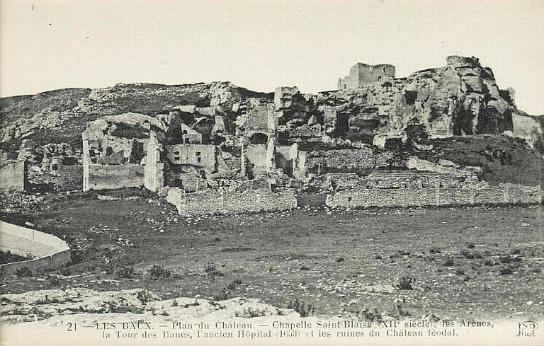 21 - LES BAUX. - Plan du Château. - Chapelle [...] du Château féodal_0