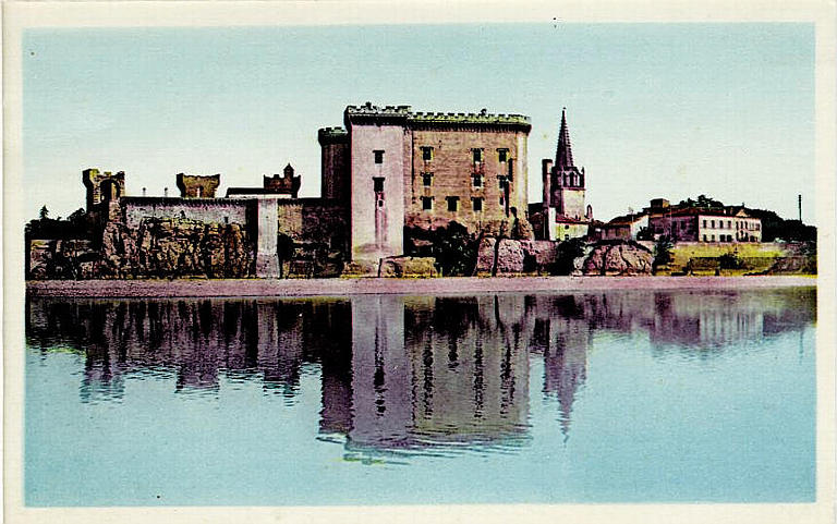 TARASCON-sur-RHONE (B.-du-Rh.) / Château dit du Roi René (côté du Rhône)_0
