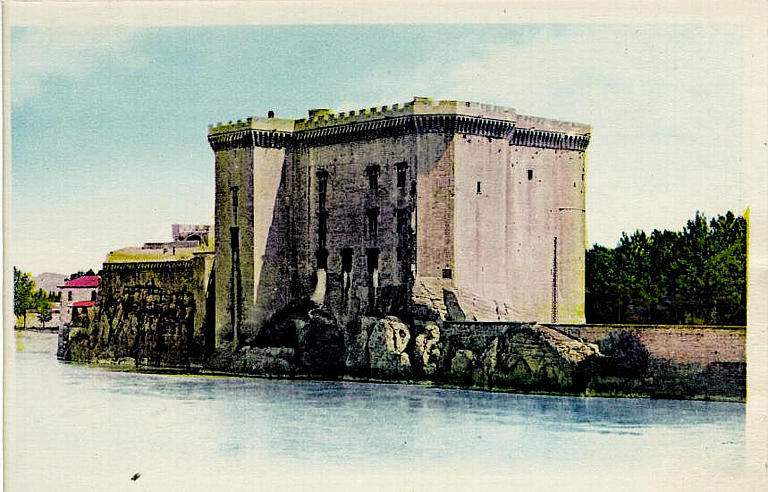 TARASCON-sur-RHONE (B.-du-Rh.) / Château dit du Roi René (côté du Rhône)_0