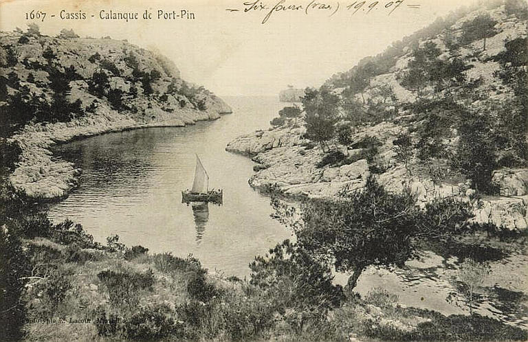 1667 - Cassis - Calanque de Port-Pin (en haut à gauche)_0