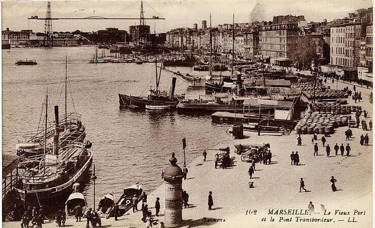 102 MARSEILLE. - Le Vieux Port / et le Pont Transbordeur_0