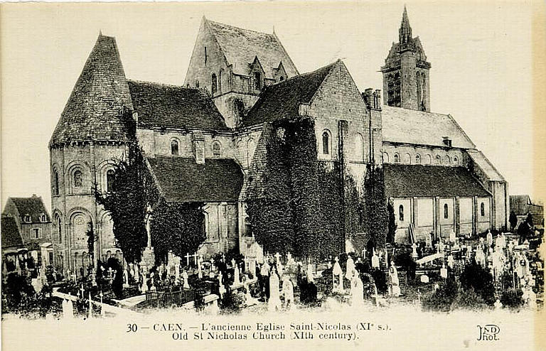 30 CAEN - L'ANCIENNE EGLISE SAINT-NICOLAS (XIe S)_0