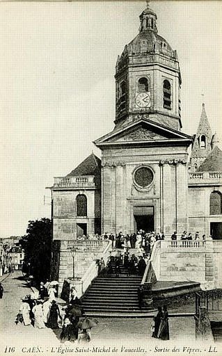 116 CAEN - L'EGLISE SAINT-MICHEL DE VAUCELLES - -SORTIE DES VEPRES_0