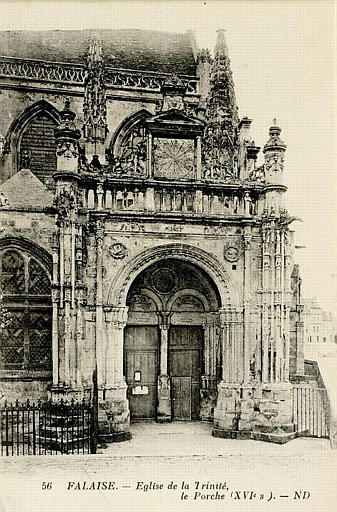 56 FALAISE - EGLISE DE LA TRINITE LE PORCHE (XVIe S)_0