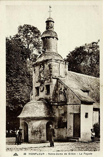 30 HONFLEUR - NOTRE-DAME DE GRACE - LA FACADE_0