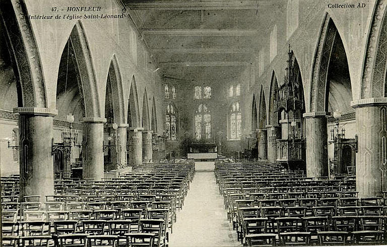 47 HONFLEUR - INTERIEUR DE L'EGLISE SAINT-LEONARD_0