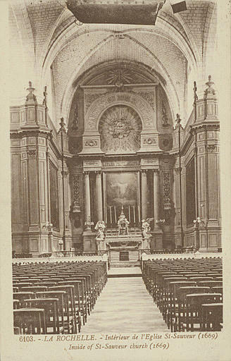 6103 - LA ROCHELLE - INTERIEUR DE L'EGLISE ST-SAUVEUR (1669) - INSIDE OF ST-SAUVEUR CHURCH (1669)_0