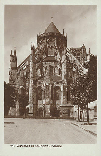 114 CATHEDRALE DE BOURGES - L'ABSIDE_0