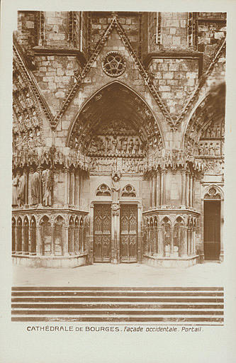 CATHEDRALE DE BOURGES FACADE OCCIDENTALE. PORTAIL_0