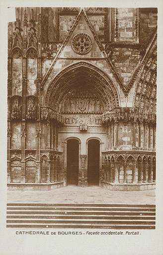 CATHEDRALE DE BOURGES FACADE OCCIDENTALE. PORTAIL_0