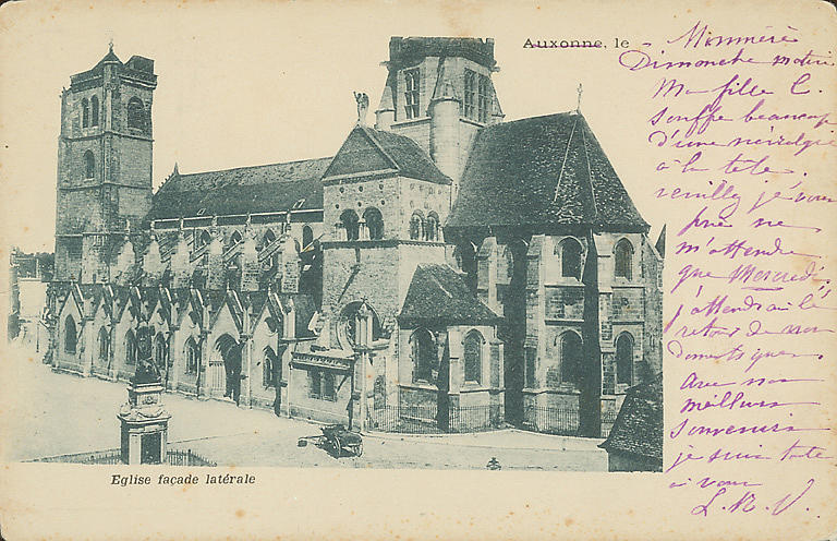 AUXONNE - EGLISE FACADE LATERALE_0