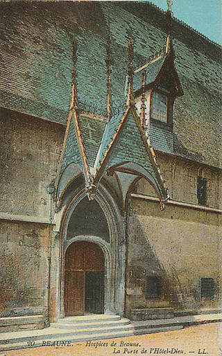 20 BEAUNE - HOSPICES DE BEAUNE. LA PORTE DE L'HOTEL-DIEU_0
