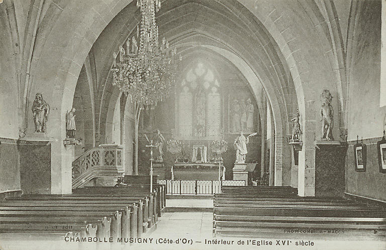 CHAMBOLLE MUSIGNY (COTE-D'OR) - INTERIEUR DE L'EGLISE XVIE SIECLE_0