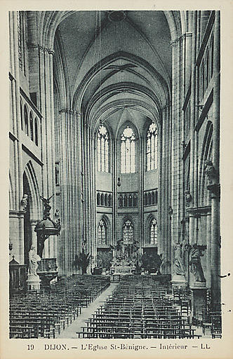 19 DIJON. - L'EGLISE ST-BENIGNE. - INTERIEUR_0