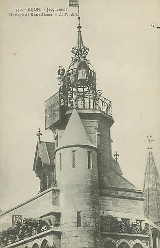 550. - DIJON. - JAQUEMART HORLOGE DE L'EGLISE NOTRE-DAME_0