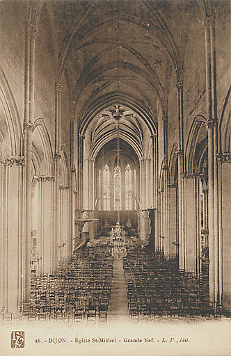 28. - DIJON.- EGLISE SAINT-MICHEL - GRANDE NEF_0
