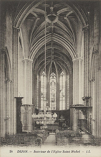 24 DIJON. - INTERIEUR DE L'EGLISE SAINT-MICHEL_0
