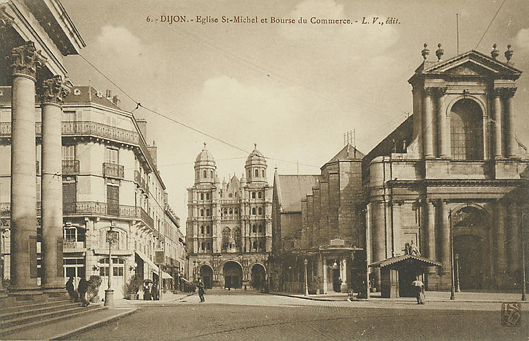 6. - DIJON - EGLISE ST-MICHEL ET BOURSE DU COMMERCE_0
