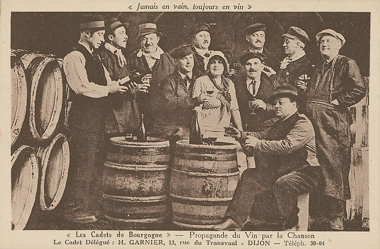 'JAMAIS EN VAIN, TOUJOURS EN VIN' - 'LES CADETS DE BOURGOGNE' - PROPAGANDE DU VIN PAR LA CHANSON_0