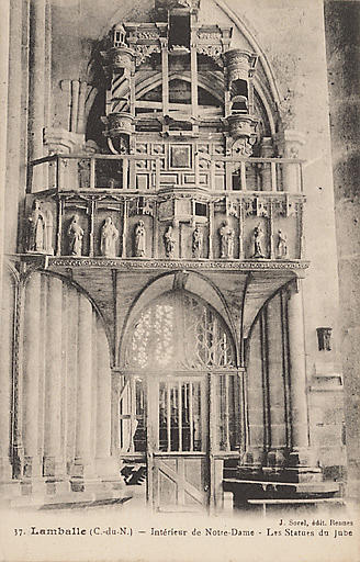 INTERIEUR DE NOTRE-DAME - LES STATUES DU JUBE_0