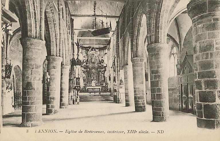 EGLISE DE BRELEVENEZ, INTERIEUR, XIIIe SIECLE_0