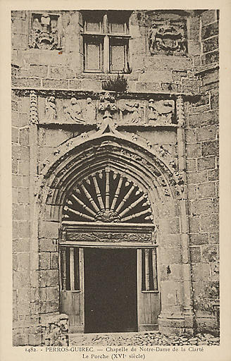 CHAPELLE DE NOTRE-DAME DE LA CLARTE. PORCHE XVIe S_0
