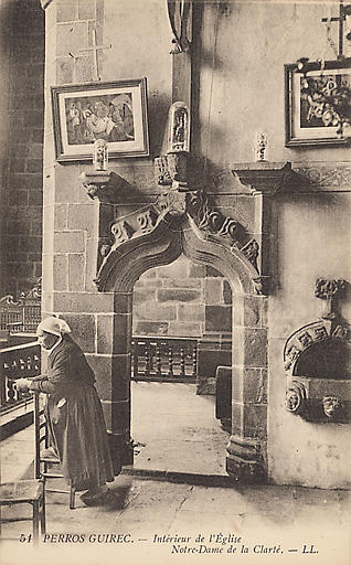 INTERIEUR DE L'EGLISE. NOTRE-DAME DE LA CLARTE_0