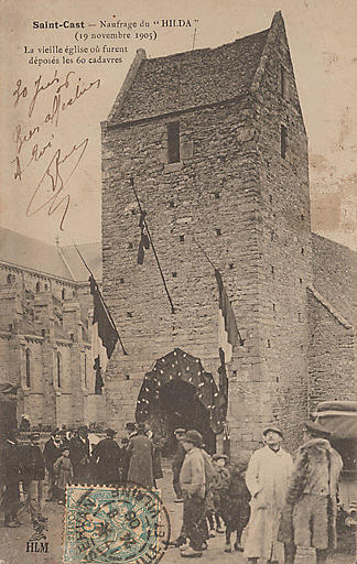 NAUFRAGE DU 'HILDA'. VIEILLE EGLISE. 19. 11. 1905_0