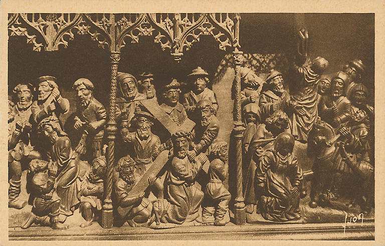 CHAPELLE DU DUC. SEPULTURE JEAN V. BOIS SCULPTE (XVI)_0