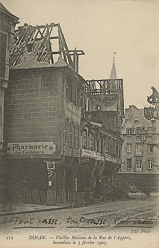MAISONS INCENDIEES, 3 FEVRIER 1907_0