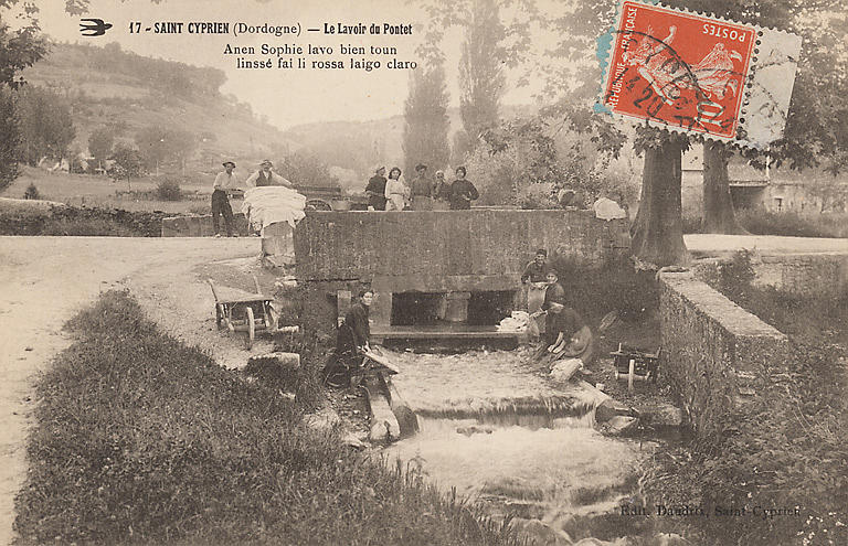 17 - SAINT-CYPRIEN (DORDOGNE) - LE LAVOIR DU PONTET_0